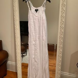 Cynthia Rowley white linen maxi dress